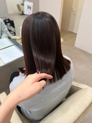 ミディアム カラー りん/ハイトーン💖 🌈髪質改善✨️浜松のヘアスタイル