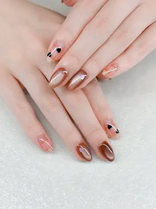 ネイル Agate miku🎀‧₊のネイルデザイン