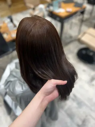 セミロング カラー AFLOAT RUVUA Smart Salon所属・韓国ヘア🎀/パーマ ブロー/めぐみ/新宿のヘアスタイル