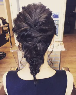 ミディアム ヘアアレンジ TERRACE 福島所属・shi hoのヘアスタイル