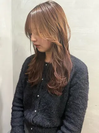 ロング La fith hair charme 渋谷店【ラフィス ヘアー シャルム】所属・💛透明感/縮毛/ KURUMI💛のヘアスタイル