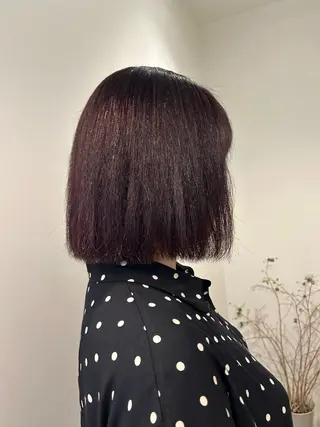 ミディアム 湯浅 美葉のヘアスタイル