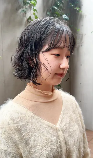 ショート パーマ ボブ/ショート 吉田竣のヘアスタイル