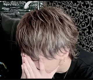 ミディアム カラー メンズ Cantik2所属・坂田 裕樹のヘアスタイル