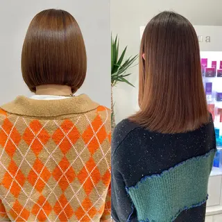 セミロング カラー 寺内 紳悟のヘアスタイル