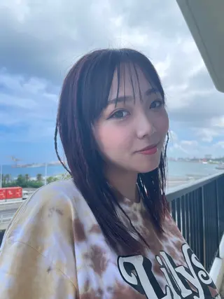 セミロング ヘアアレンジ KURIA‪‪*⋆ஐ ブリーチ/韓国ヘアのヘアスタイル