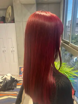 セミロング カラー 透明感/血色カラー/ 似合せレイヤー/ゆいのヘアスタイル