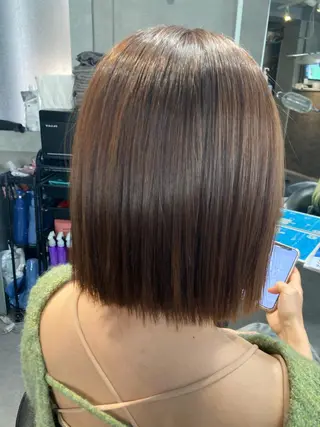 ショート 髪質改善☺︎縮毛矯正 ふじい まりんのヘアスタイル