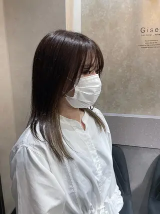 セミロング カラー _WHITE 天神店 YUMEKA🐻のヘアスタイル