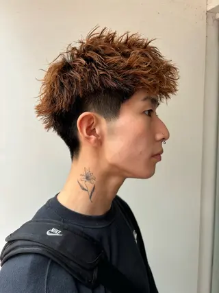 ショート メンズ men's/perm colorDaijuのヘアスタイル