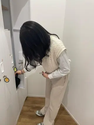 セミロング カラー ヘアアレンジ hair'sBEAU LiEn所属・山本 愛永のヘアスタイル