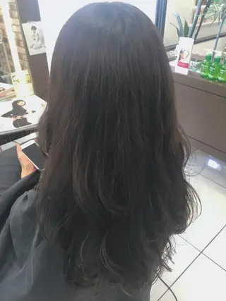 ロング カラー ヘアアレンジ 馴染ませNo.1🧃 エクステ・アレンジのヘアスタイル