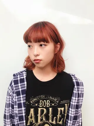 ミディアム カラー 苅北 泰輔のヘアスタイル