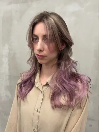 ロング ハイトーン/ ハイライト真柚🍨のヘアスタイル