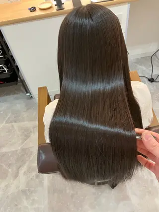 ロング カラー パーマ キッズ 横浜関内髪質改善 re:Magoのヘアスタイル