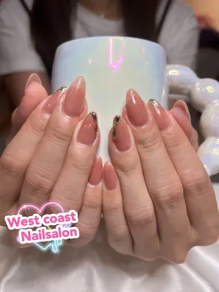 ネイル リボン、ガーリー パーツ放題専門店のネイルデザイン