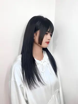 ロング カラー 韓国×髪質改善💊 似合わせ/武田涼のヘアスタイル