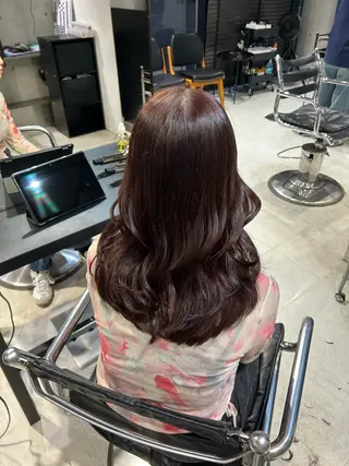 ロング カラー ヘアアレンジ ボブ艶モテカラー🫧 カリンのヘアスタイル