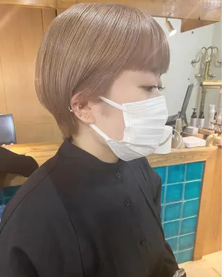 ショート カラー パーマ美容師 hanaのヘアスタイル