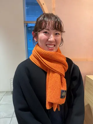 ミディアム カラー パーマ ヘアアレンジ 前原  千尋のヘアスタイル