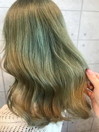 セミロング カラー knock【ノック】所属・烏丸韓国ヘア🇰🇷 ayaka🎀のヘアスタイル