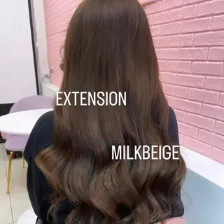 ロング カラー エクステ🩵ブリーチ 韓国ヘア🩵KAEのヘアスタイル