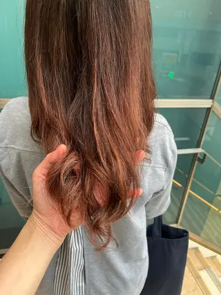 ロング カラー パーマ ヘアアレンジ メンズ キッズ ネイル マツエク・マツパ アイブロウ times salon名駅所属・久木原 ゆりのヘアスタイル