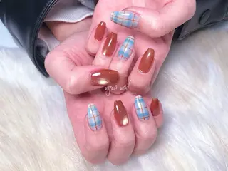 ネイル 花 火のネイルデザイン