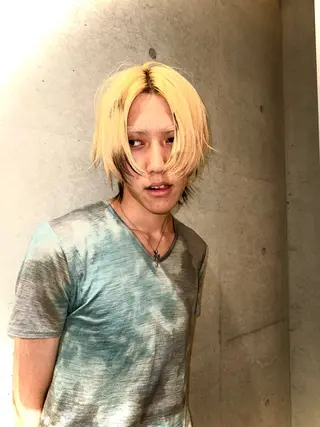 カラー メンズ デザインカラー⭐︎★ 🐆hyo🐆のヘアスタイル