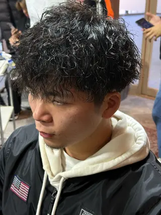 ショート パーマ メンズ growth 天神店 【グロウ】所属・Growth天神店 TOMOKIのヘアスタイル