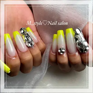 ロング ネイル 下妻市ﾈｲﾙｻﾛﾝ M_styleのネイルデザイン