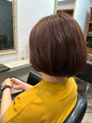 ミディアム カラー 庭山 理沙のヘアスタイル