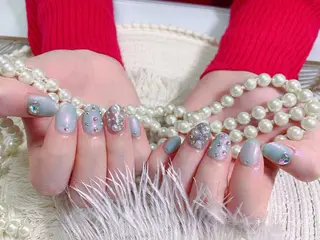 ネイル ネイルサロンAiri 長さ出し·シンプルのネイルデザイン