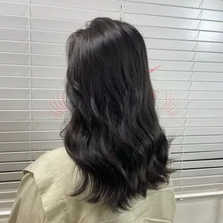 セミロング カラー アンククロス横浜関内店所属・ブリーチカラーカット /miinaのヘアスタイル