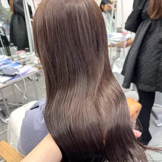 ロング カラー ヘアアレンジ ブリーチなしカラー /ベージュ/安形翔のヘアスタイル