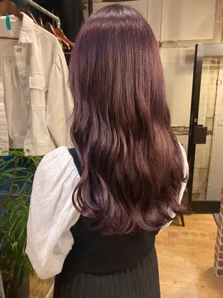 ロング ✨色持ちの良い艶 カラー✨蟹江真世のヘアスタイル