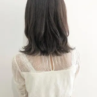 ミディアム カラー お洒落パーマ/ 艶カラー/michiのヘアスタイル