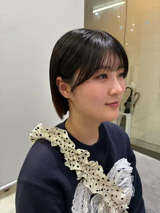 ショート 髪質改善jewelbox 〜私のトリートメント〜 東梅田店所属・髪質改善/ボブ/梅田 runa_ニュアンスのヘアスタイル