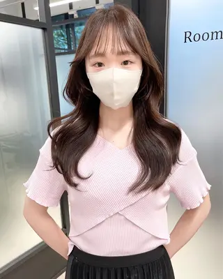 ロング 韓国レイヤーカット 髪質改善▫️水野有真のヘアスタイル