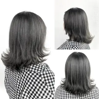 ミディアム カラー ヘアアレンジ メンズ キッズ ✨最強美容師✨ 💙にっしー西村💙のヘアスタイル