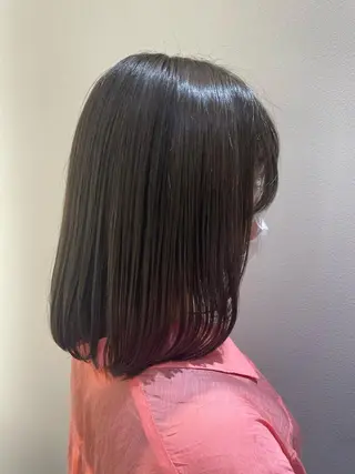 ミディアム カラー 骨格診断/似合わせ カットあさみななこのヘアスタイル