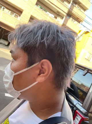 カラー メンズ yu-kiハイトーン /ブリーチ無しカラーのヘアスタイル