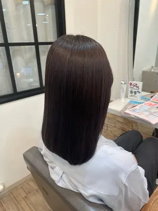 ミディアム カラー VISAGE ba.sk 金子詩帆のヘアスタイル