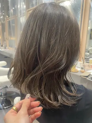 ミディアム La　Belleme byAK所属・脱白髪染め/ 木下希望のヘアスタイル