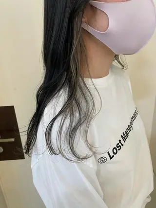 カラー 🩵盛れる韓国ヘア 🩵うるつやカラーのヘアスタイル