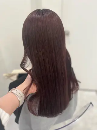 ロング カラー ガーリー♡女の子っぽ ヘア♡ピンクカラー♡のヘアスタイル