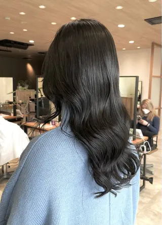 セミロング パーマ うる艶レイヤーカット hinakoのヘアスタイル