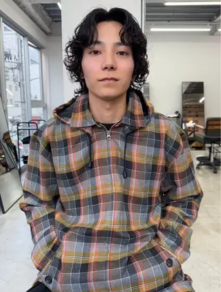 ミディアム PARKiiiNG 大阪心斎橋/ブリーチのヘアスタイル