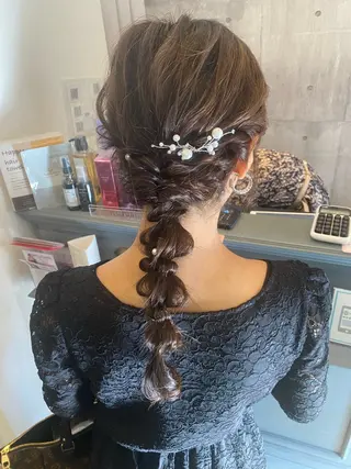 ロング ヘアアレンジ 新谷 桃子のヘアスタイル