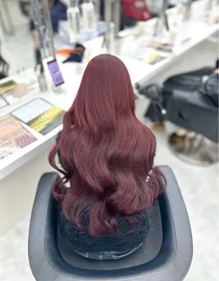 ロング カラー mina/暖色カラー 🥀韓国風カット🥀のヘアスタイル